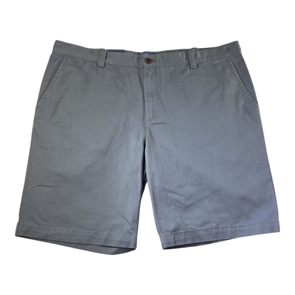 G.H. Bass & Co Mens Flat Front Casual Chino Shorts Size 40 Gray NWT Cotton